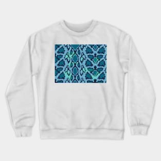 Snake Skin Blue Crewneck Sweatshirt